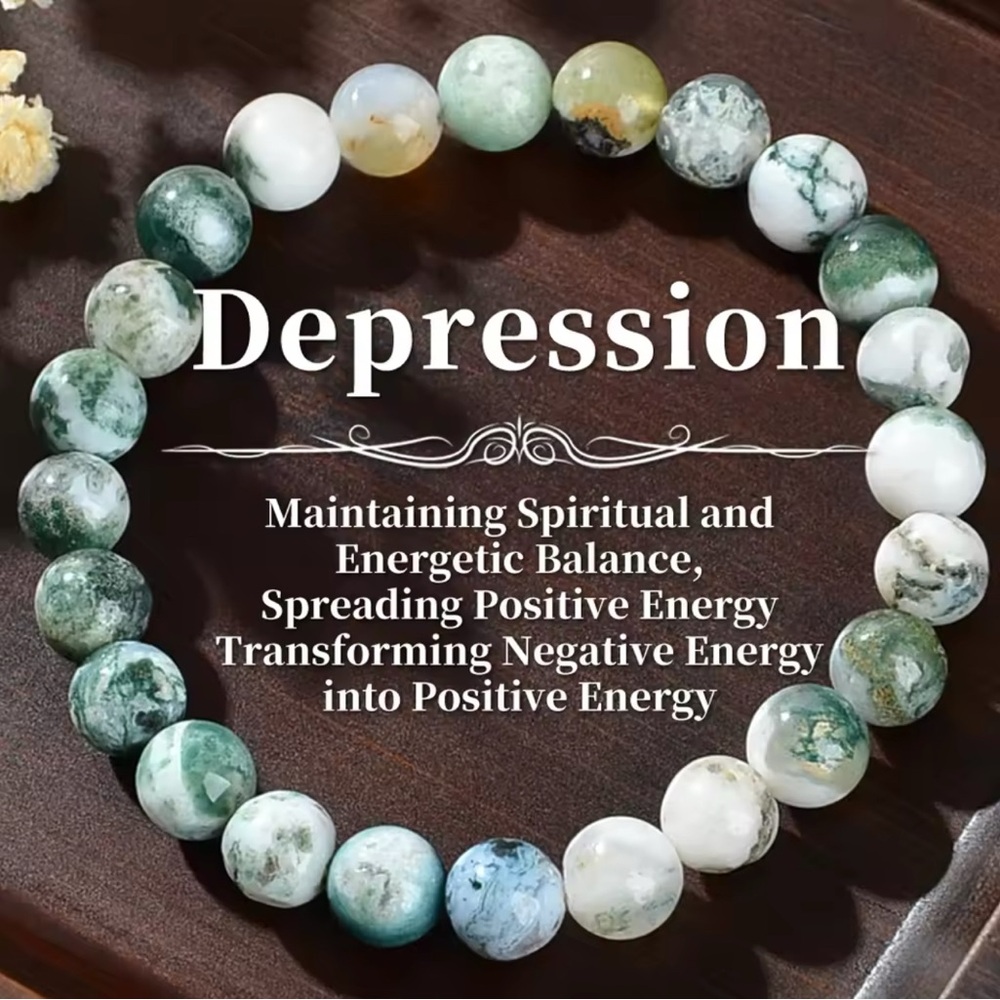 Dendritic Agate Healing Bracelet - Relieves Stress, Boosts Confidence, Eliminate